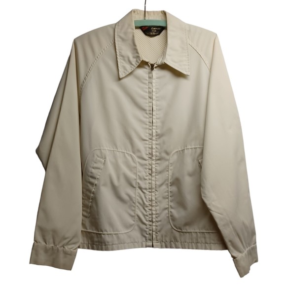 VINTAGE SEARS JACKET, IVORY, SIZE MEDIUM - Picture 1 of 9
